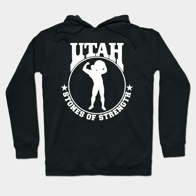 Utah Stones of Strength Berserker T Shirt Hoodie by Ruiz Combat Grappling